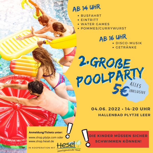Poolparty im Plytje - Pfingsten 2022 (04. Juni)