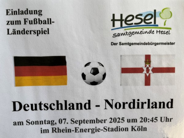 Fußball-Länderspiel Deutschland - Nordirland am 07. September 2025 in Köln